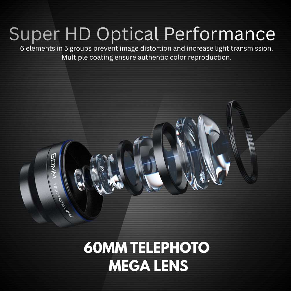 CHUZHAO™ 60-MM-Teleobjektiv Mega Objektiv (NEU!)
